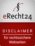 eRecht24 Rechtssicherer Disclaimer